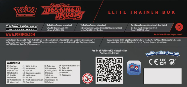 Pokemon TCG: Destined Rivals - Elite Trainer Box > Pokemon Company